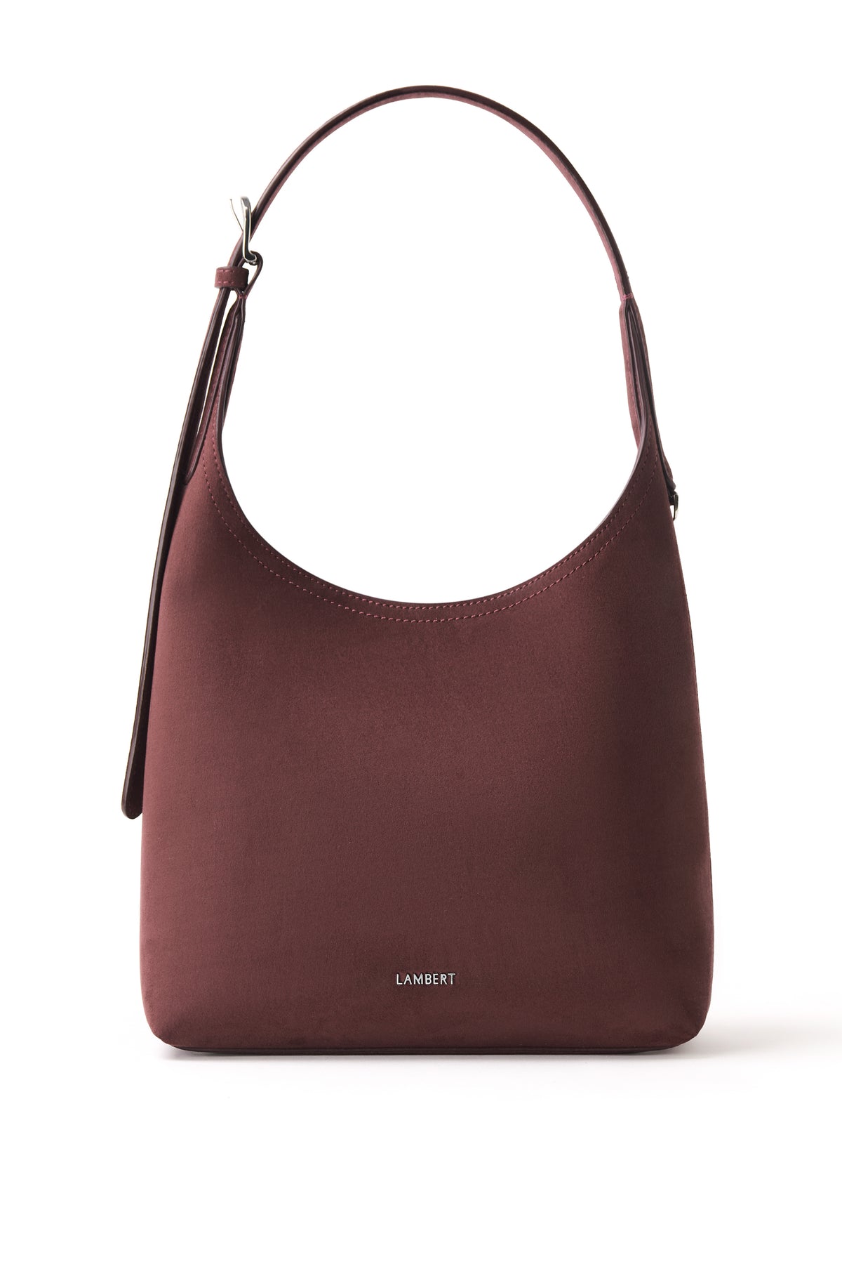ELENA SUEDE SHOULDER BAG CASSIS