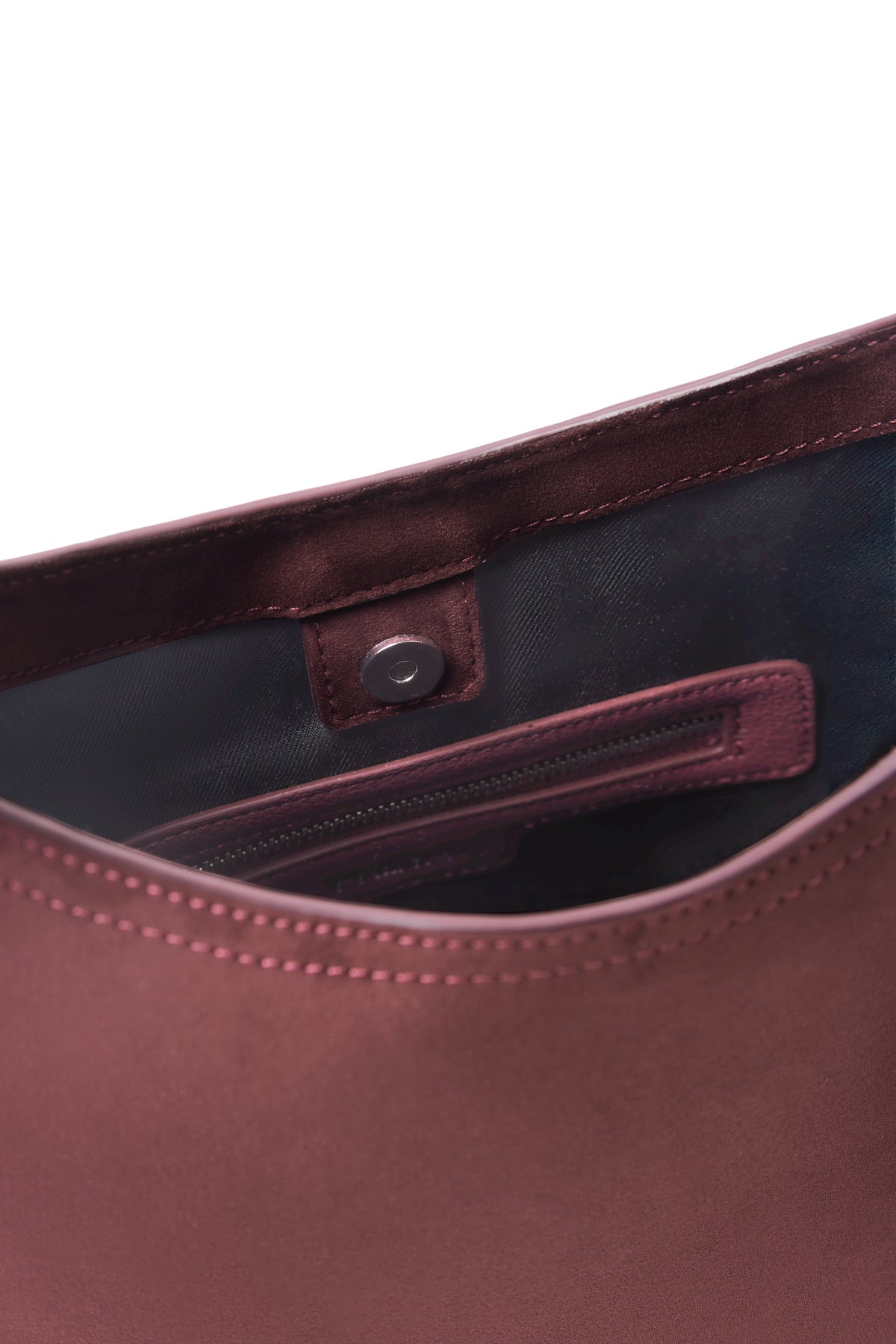 ELENA SUEDE SHOULDER BAG CASSIS