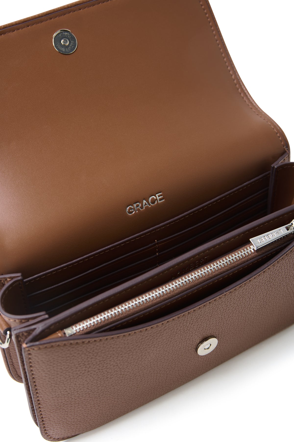 GRACE CROSSBODY WALLET HAZELNUT