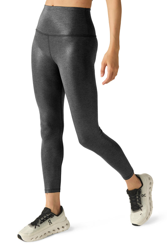 BLACK FOIL MIDI LEGGING