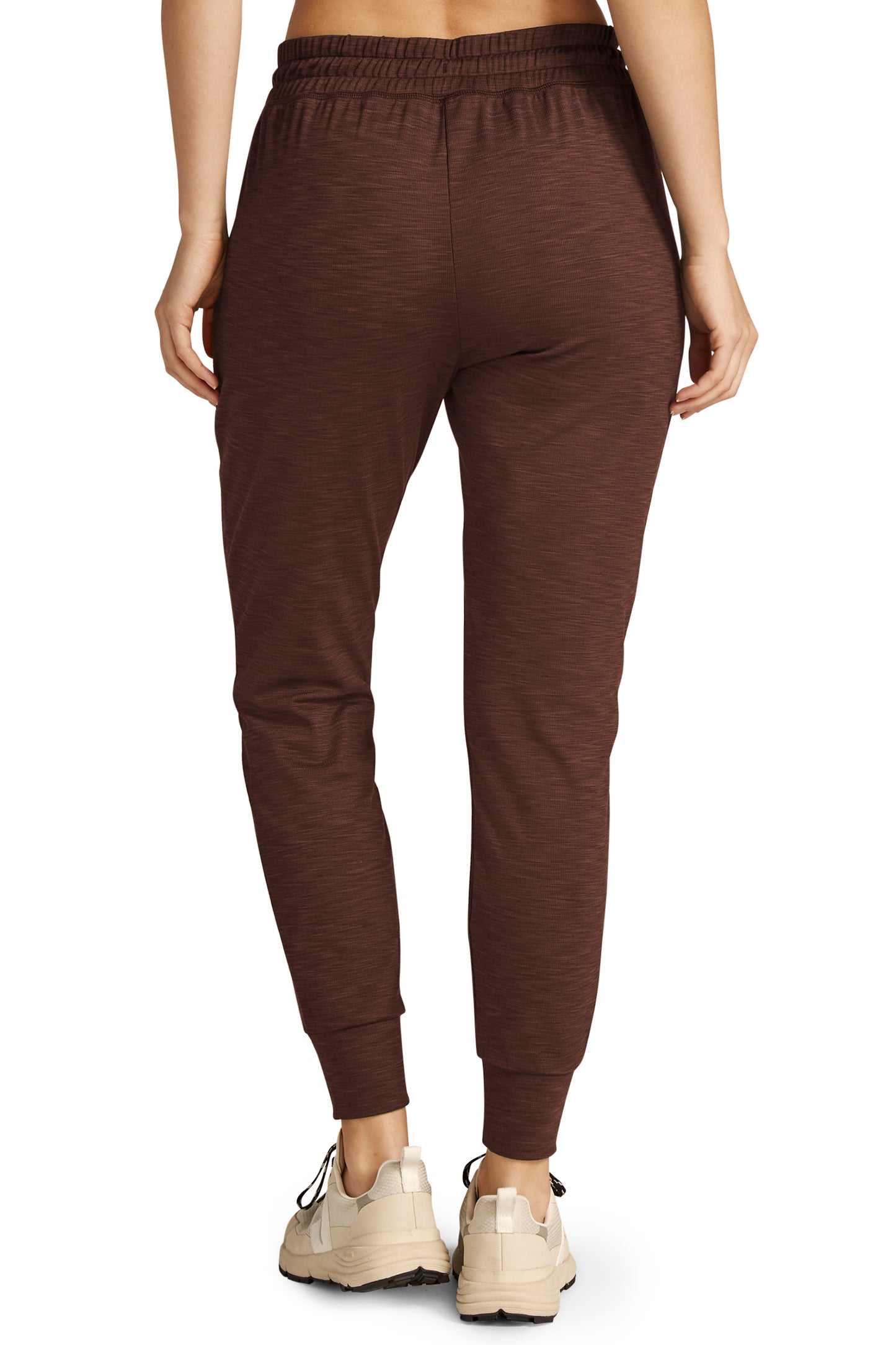 HEATHER RIB STREET JOGGER ESPRESSO