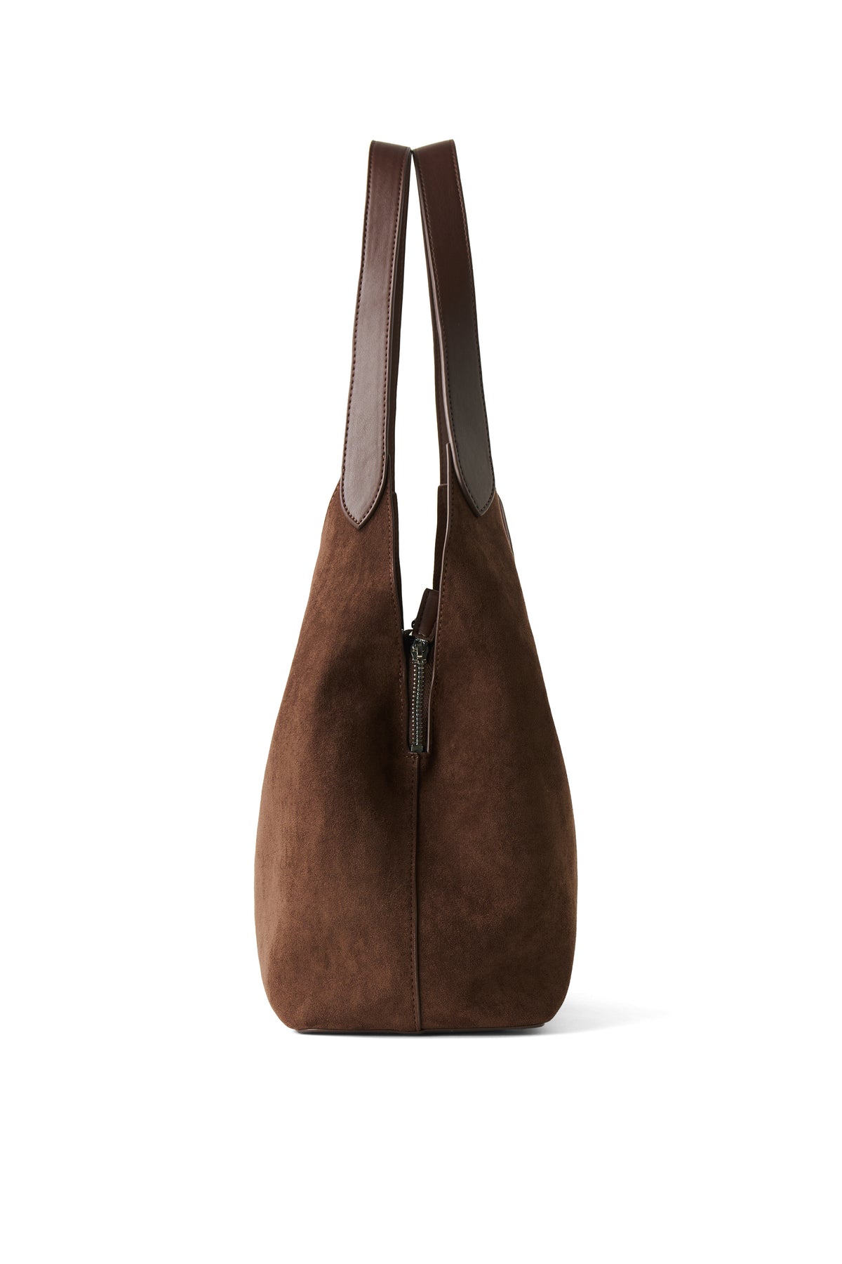 KATY SUEDE TOTE BAG CHOCOLATE