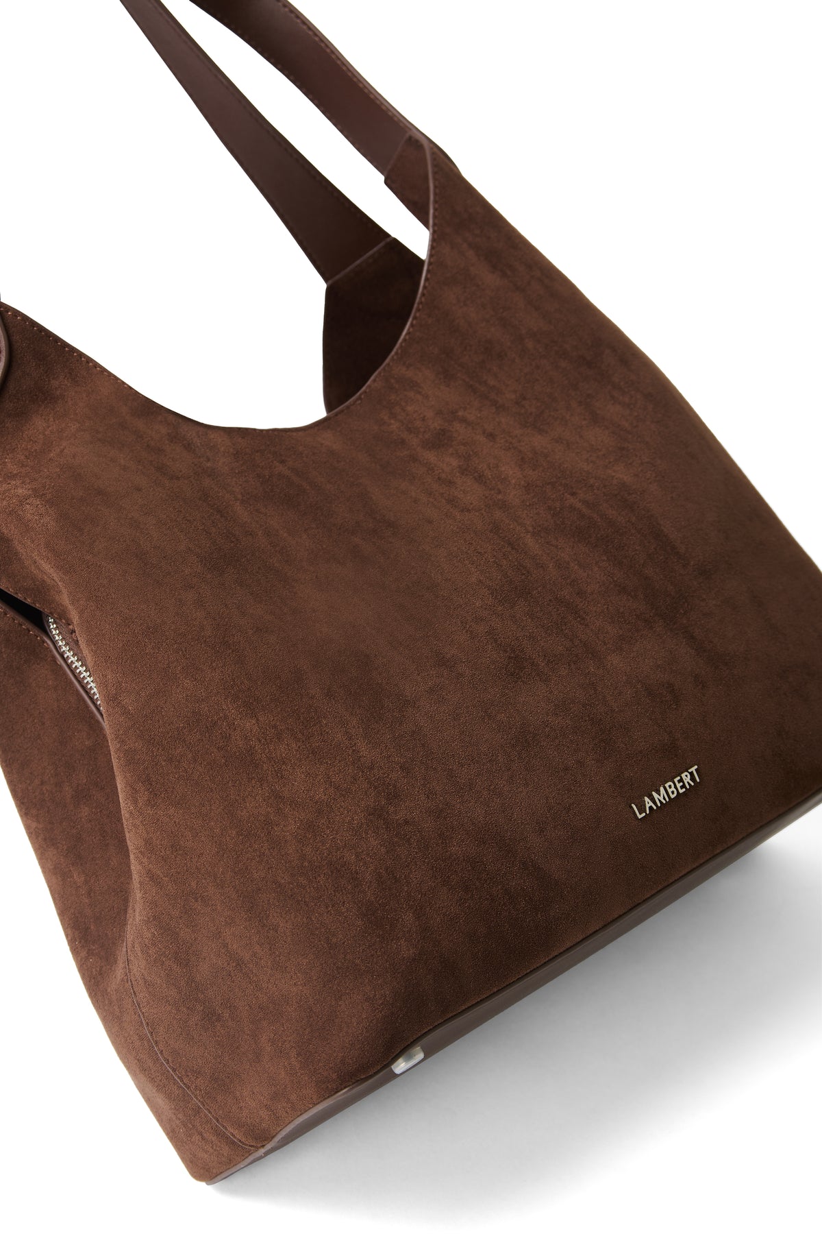 KATY SUEDE TOTE BAG CHOCOLATE