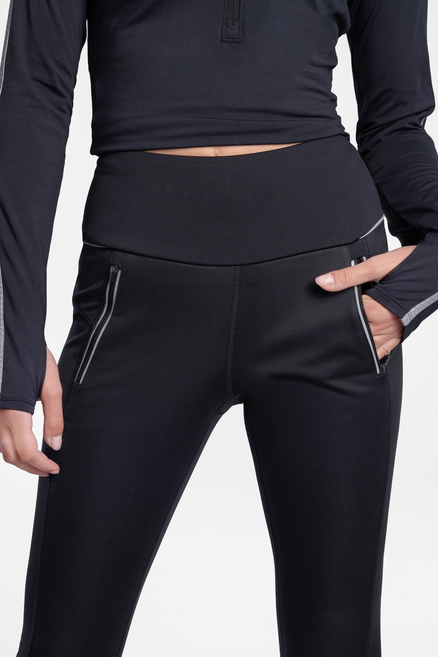 TREK FLEECE LINED LEGGING BLACK