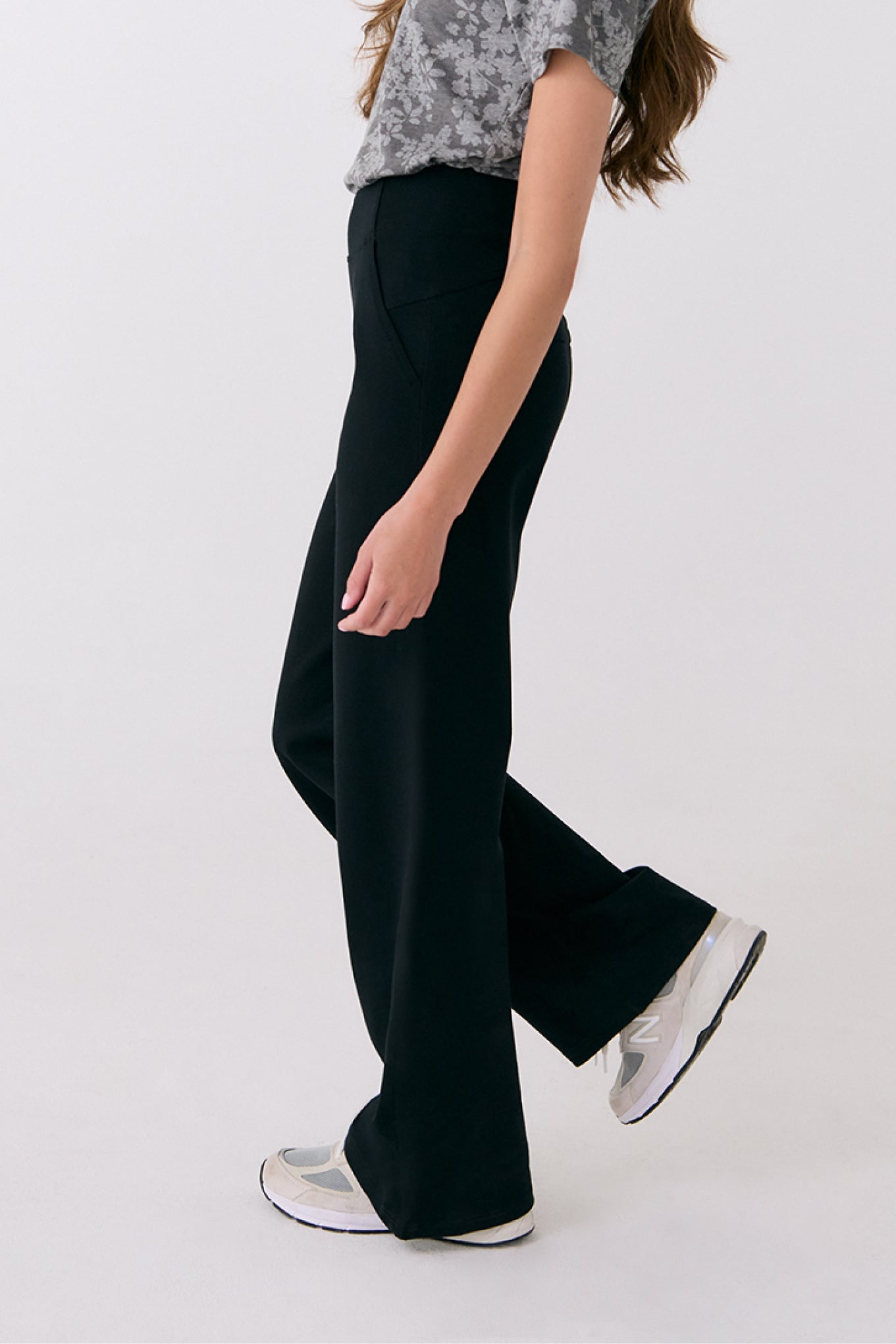 MINDSET WIDE LEG PANT BLACK