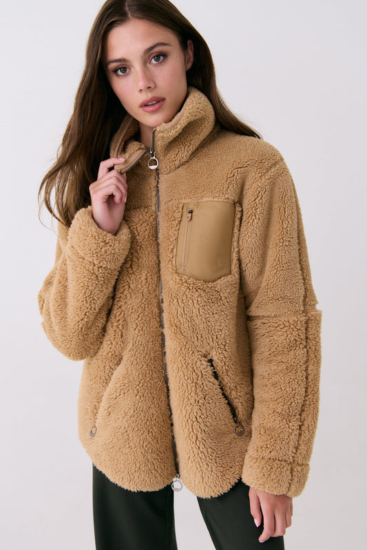 YANA TEDDY JACKET CARAMEL