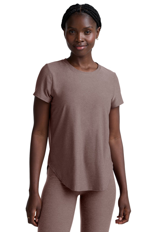 ON THE DOWN LOW TEE ROSEY TAUPE