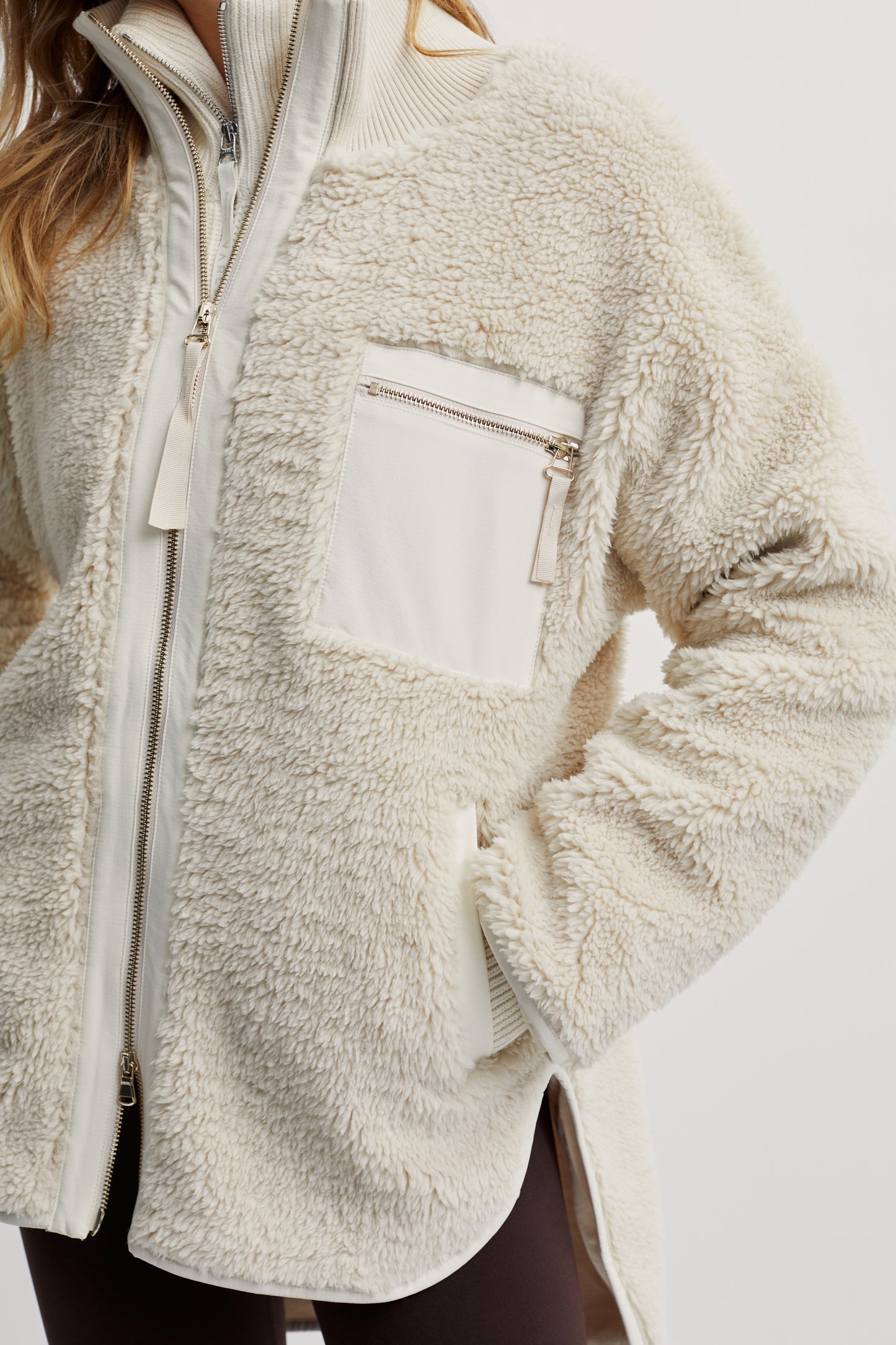 MARNEY SHERPA JACKET SANDSHELL