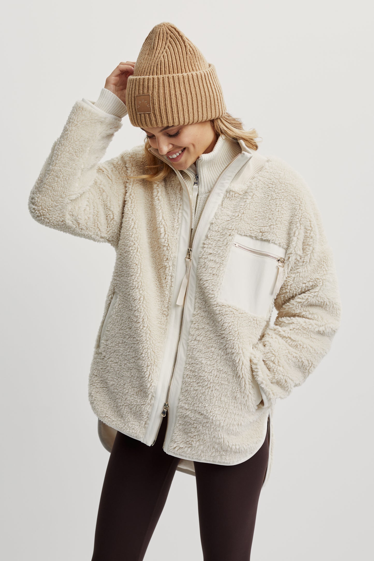 MARNEY SHERPA JACKET SANDSHELL