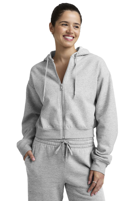 LUXEFLEECE ZIP UP HOODIE LIGHT GREY