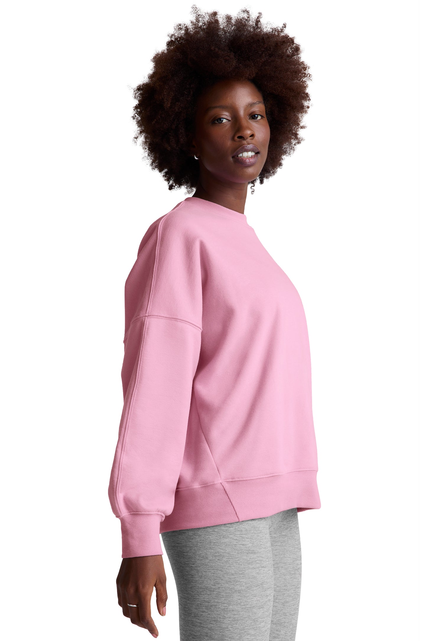 LUXEFLEECE OVERSIZED SWEATSHIRT PINK HAZE