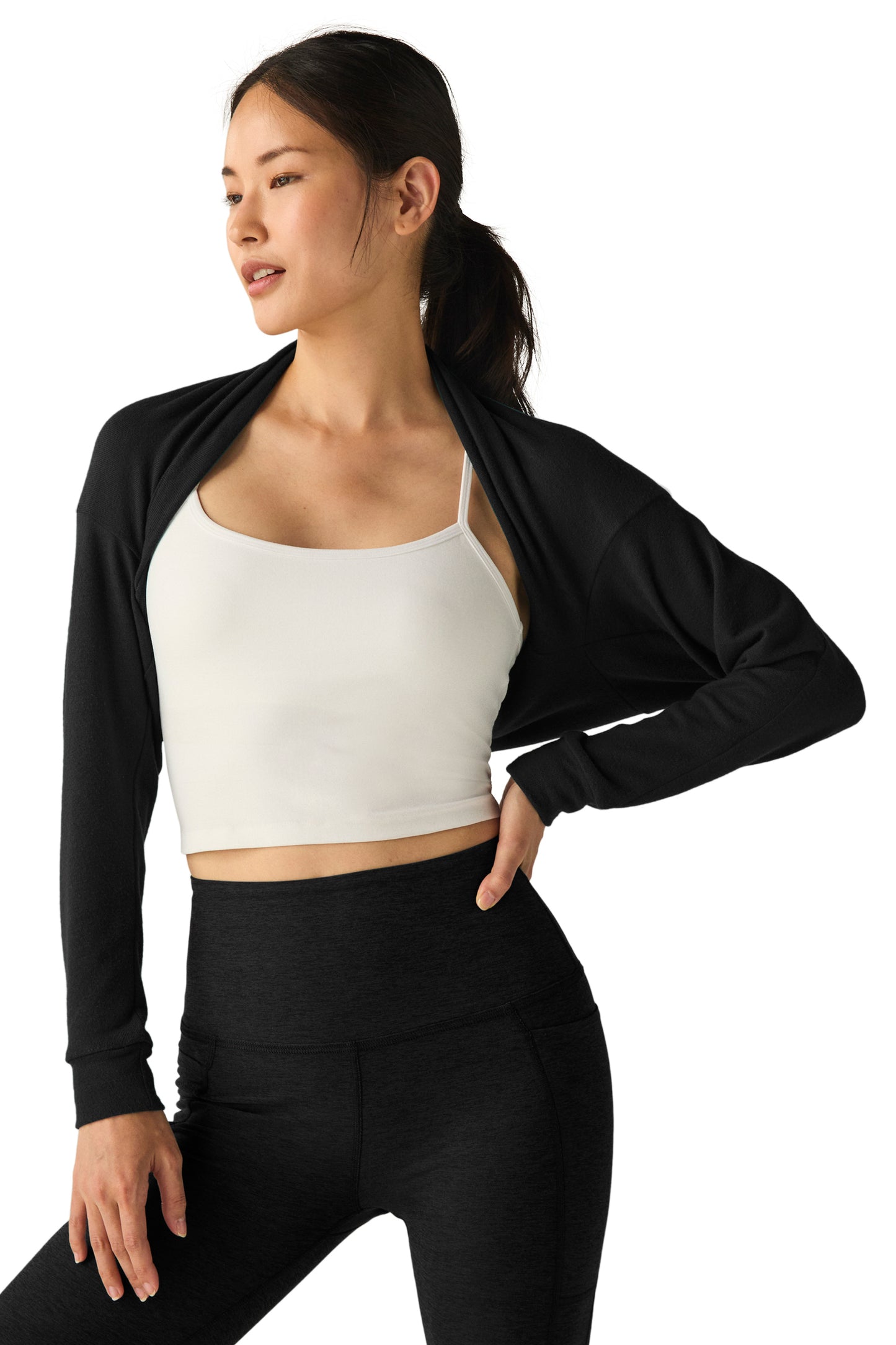 DUET 2-WAY CONVERTIBLE SHRUG BLACK