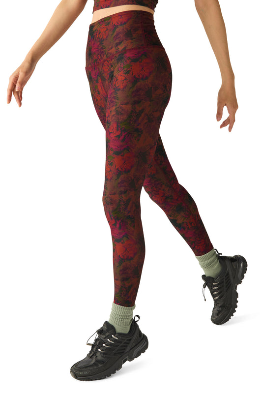 CAUGHT IN THE MIDI SPACEDYE LEGGING MIDNIGHT FLORAL