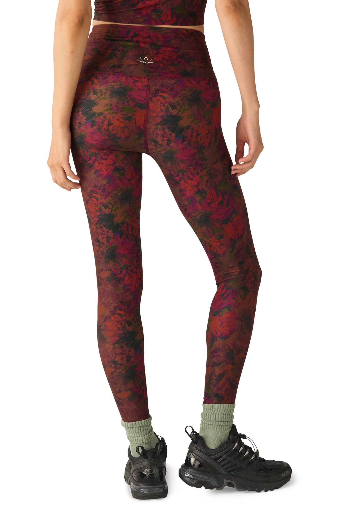 CAUGHT IN THE MIDI SPACEDYE LEGGING MIDNIGHT FLORAL