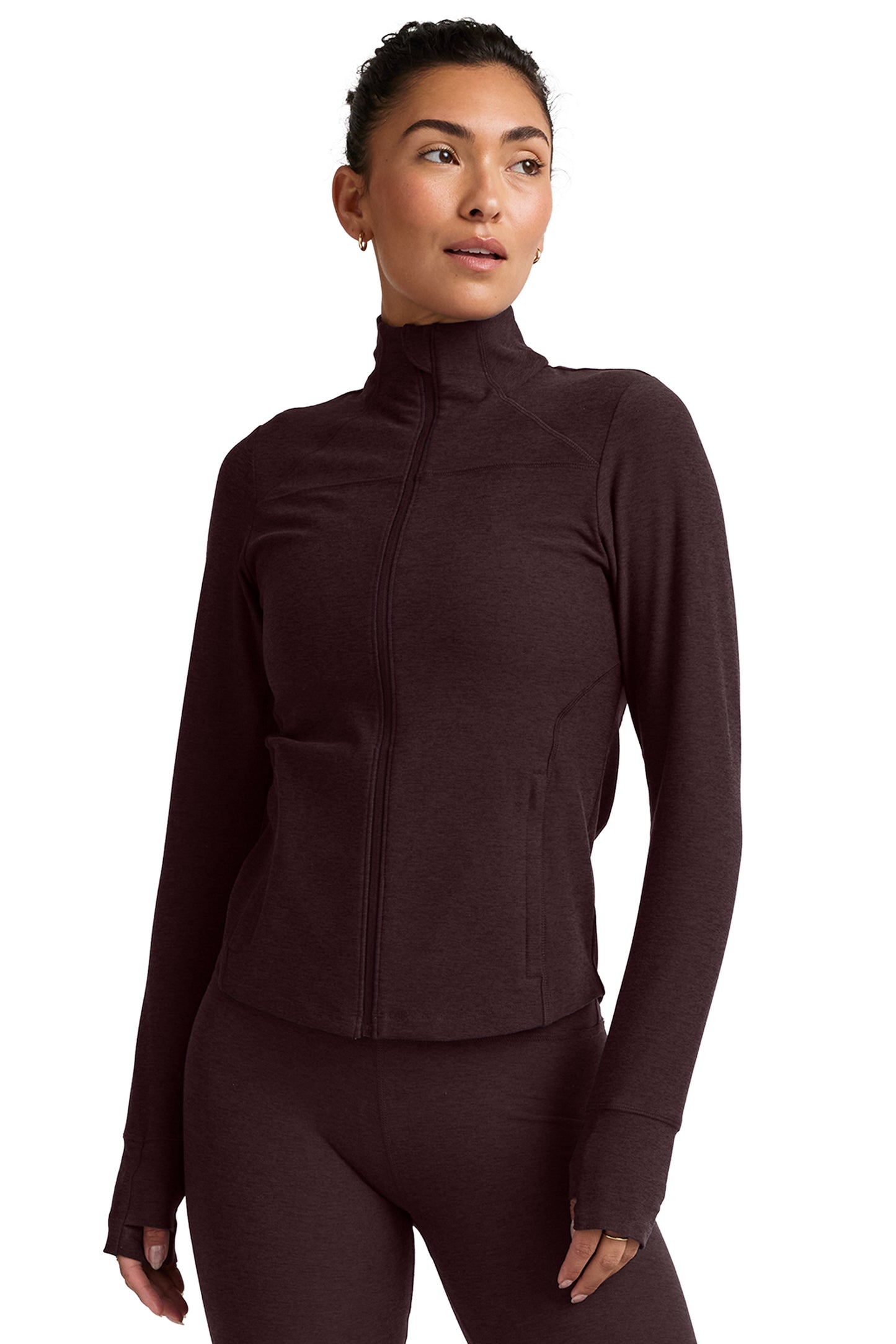 ACTIVE TRAILS SPACEDYE JACKET DARK CHOCOLATE