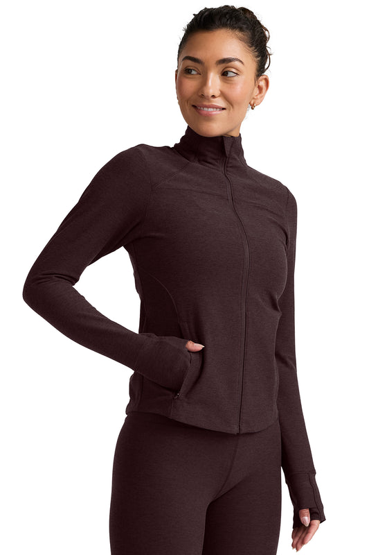 ACTIVE TRAILS SPACEDYE JACKET DARK CHOCOLATE