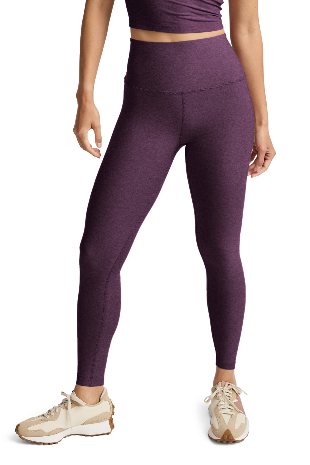 CAUGHT IN THE MIDI SPACEDYE LEGGING BRILLIANT BLACKBERRY
