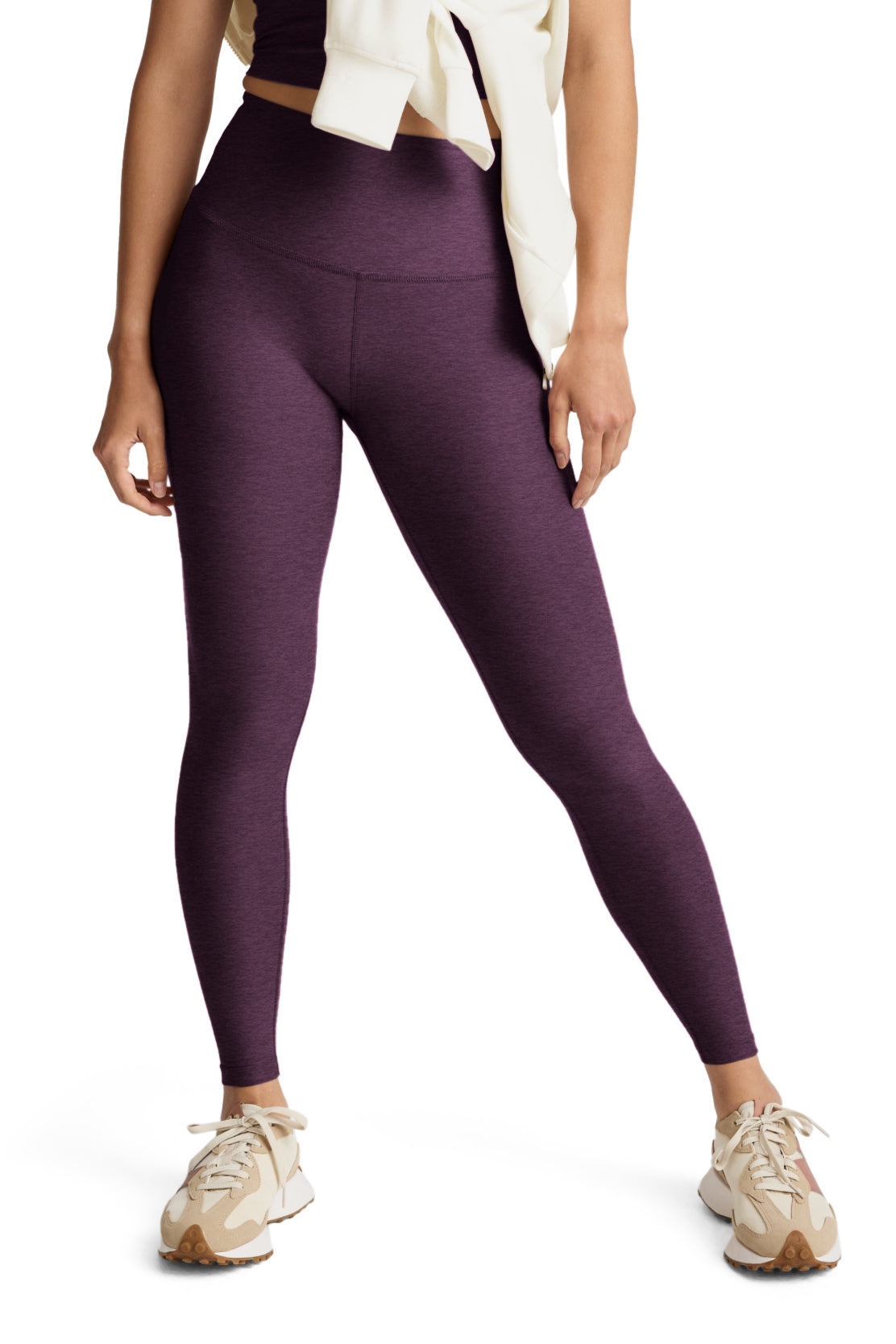CAUGHT IN THE MIDI SPACEDYE LEGGING BRILLIANT BLACKBERRY