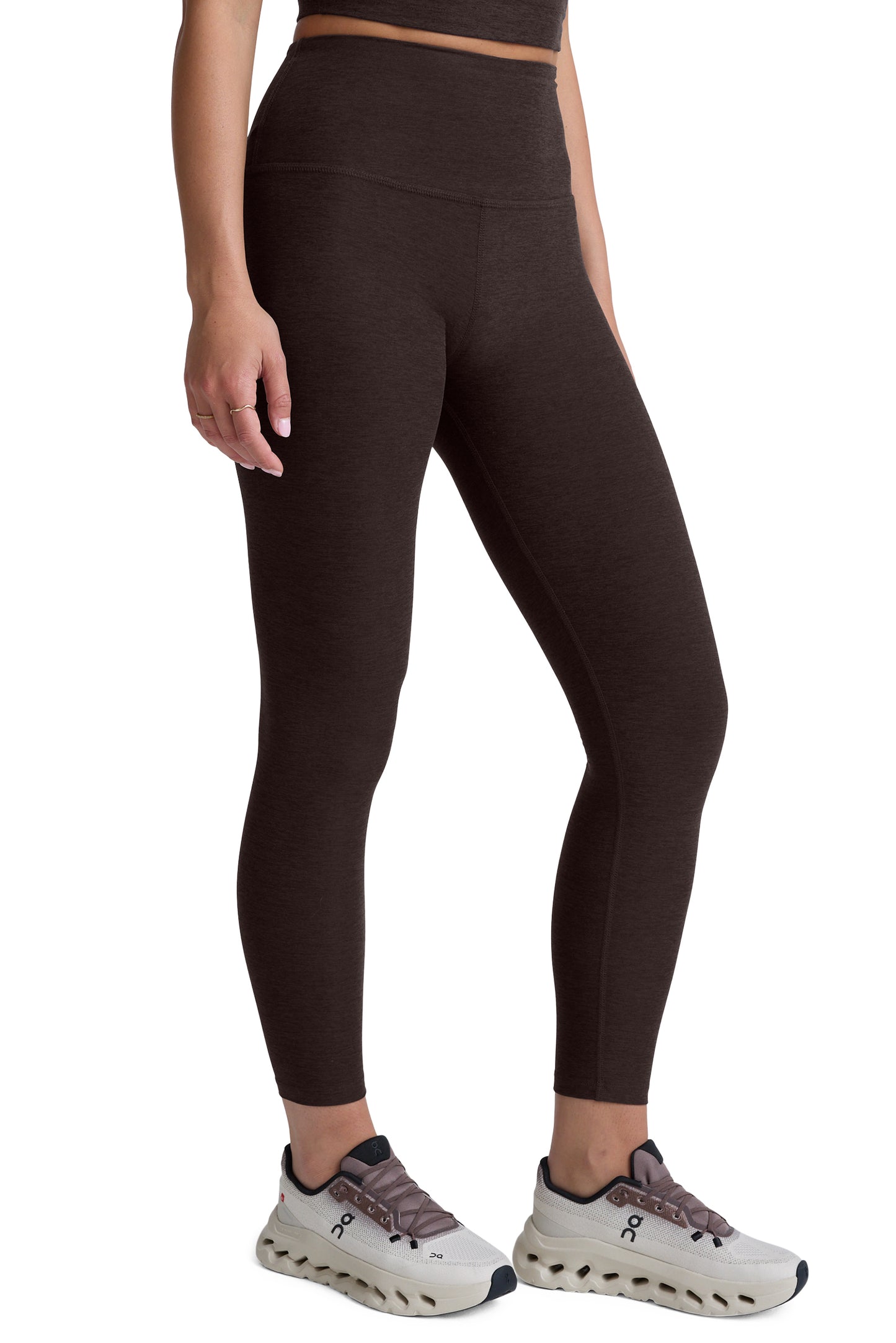 CAUGHT IN THE MIDI SPACEDYE LEGGING DARK CHOCOLATE
