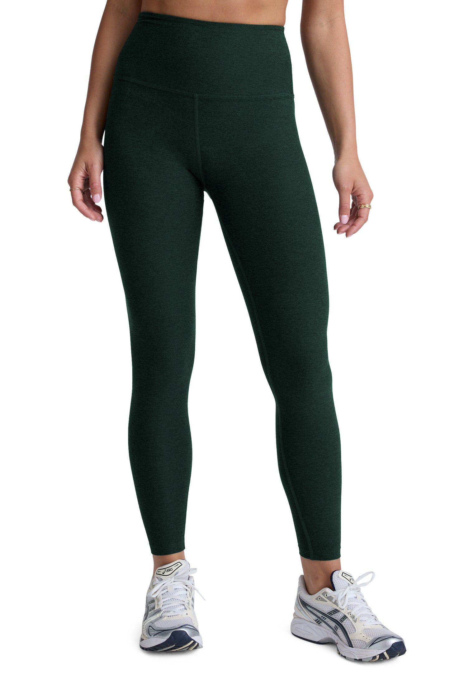 CAUGHT IN THE MIDI SPACEDYE LEGGING DARK SPRUCE GREEN