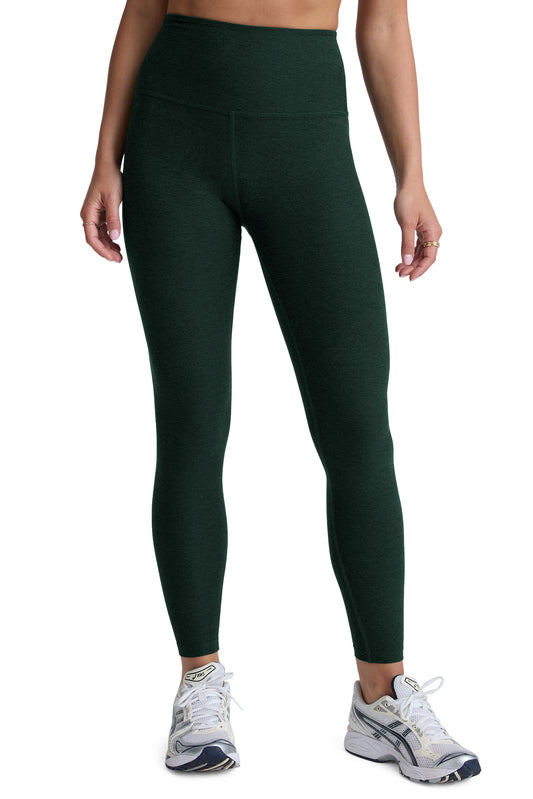 CAUGHT IN THE MIDI SPACEDYE LEGGING DARK SPRUCE GREEN
