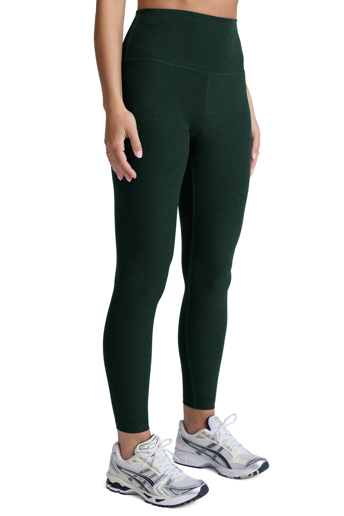 CAUGHT IN THE MIDI SPACEDYE LEGGING DARK SPRUCE GREEN