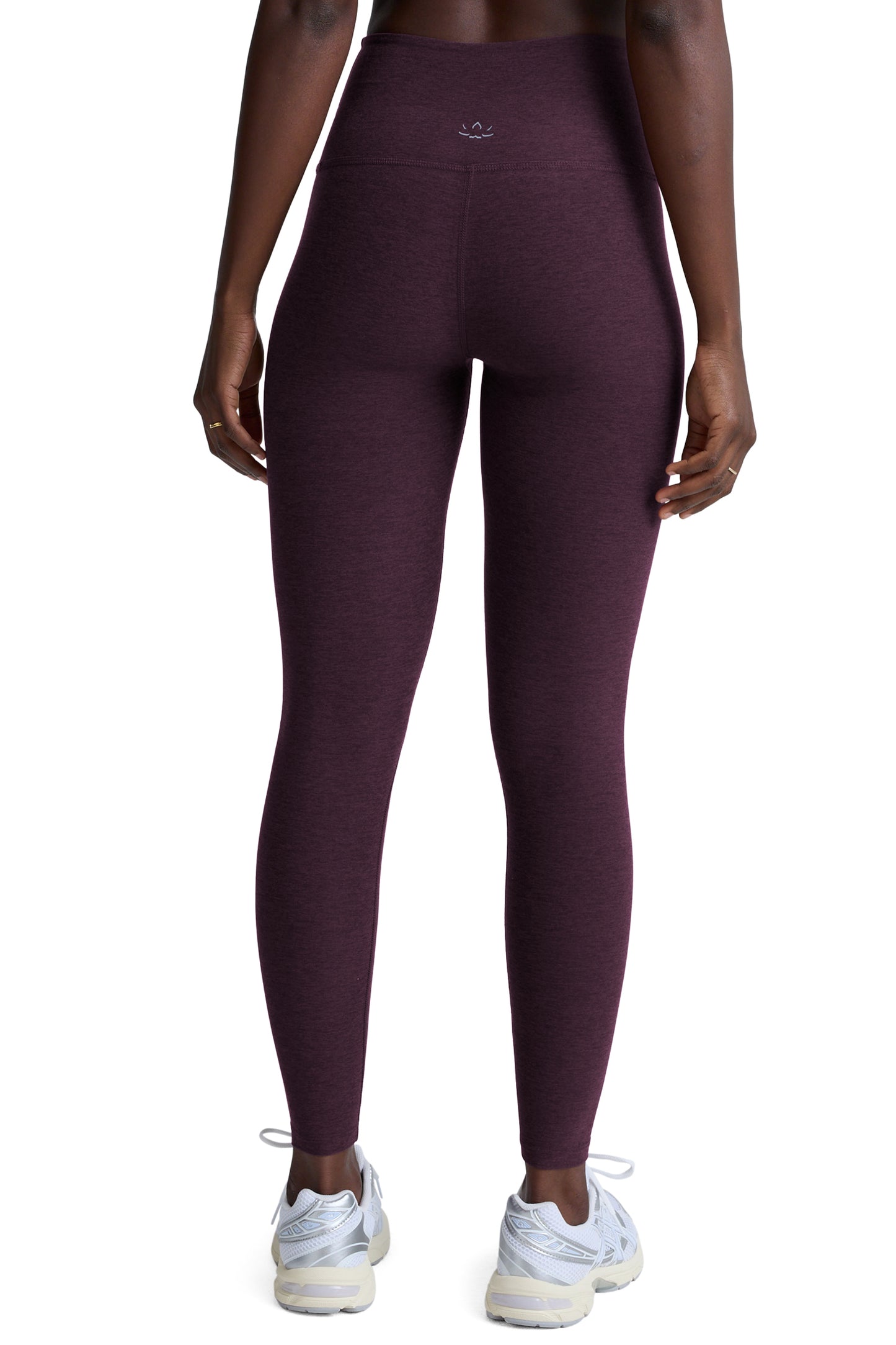 CAUGHT IN THE MIDI SPACEDYE LEGGING EGGPLANT PURPLE