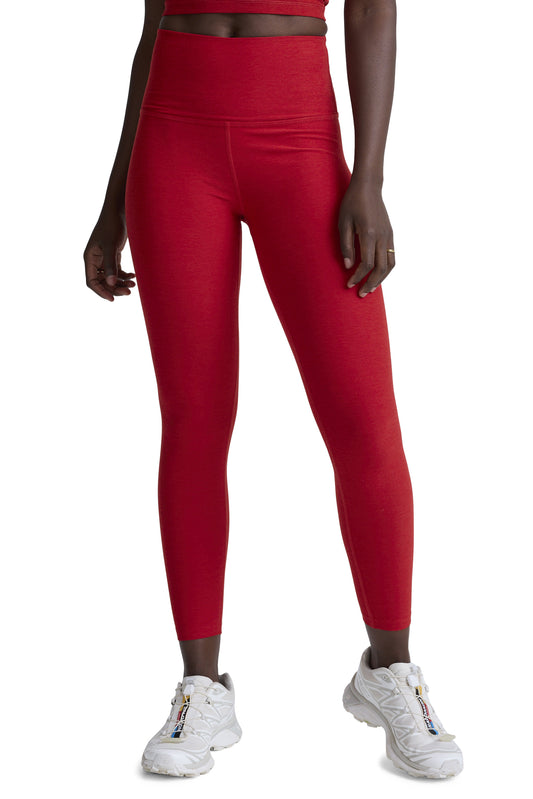 CAUGHT IN THE MIDI SPACEDYE LEGGING HOLLY RED