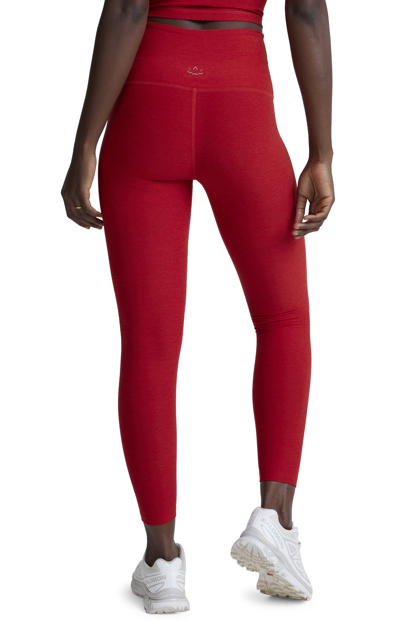 CAUGHT IN THE MIDI SPACEDYE LEGGING HOLLY RED