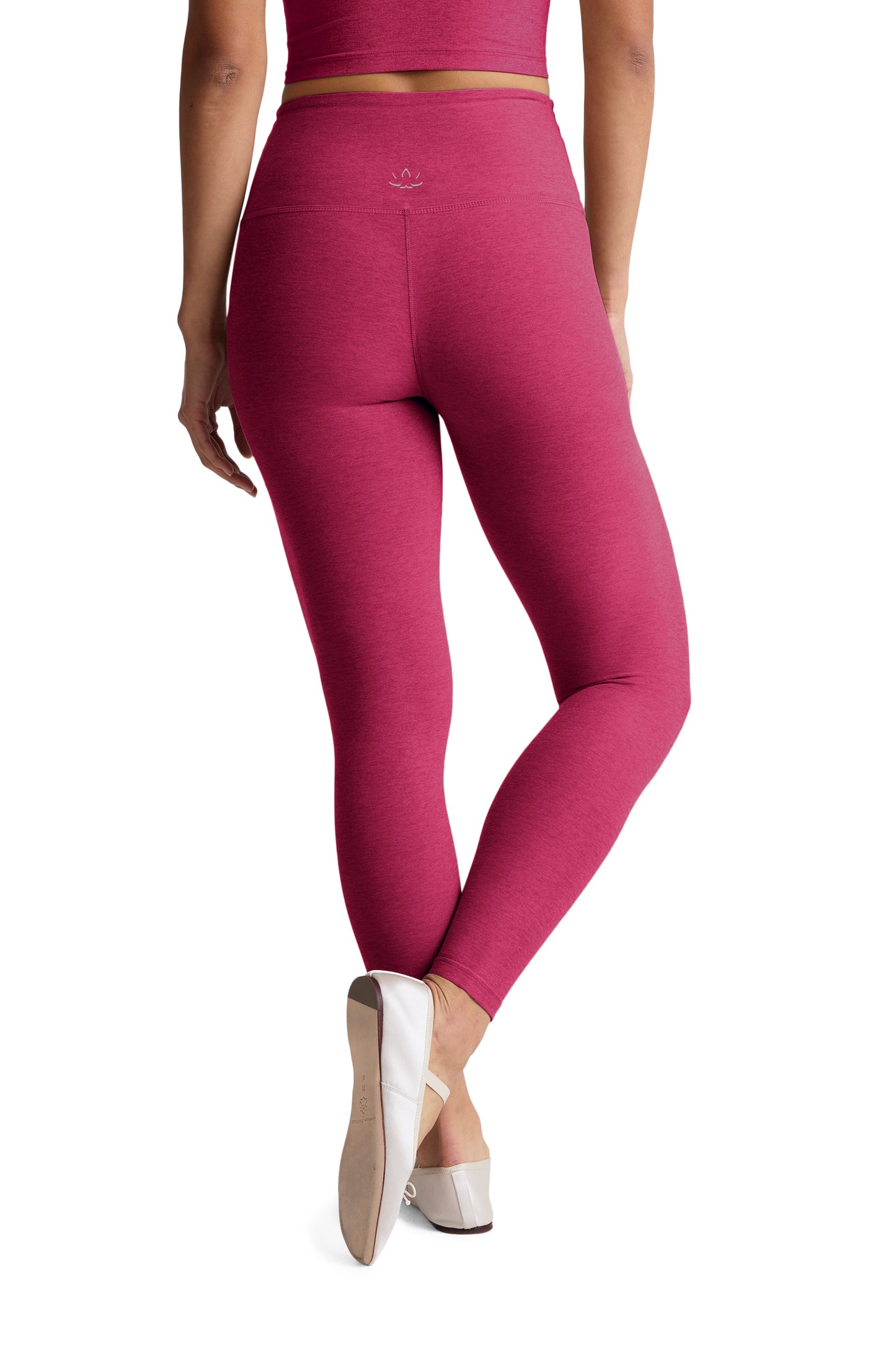 CAUGHT IN THE MIDI SPACEDYE LEGGING SANGRIA HEATHER