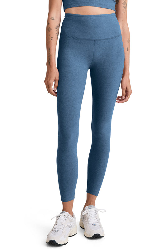 CAUGHT IN THE MIDI SPACEDYE LEGGING WASHED DENIM