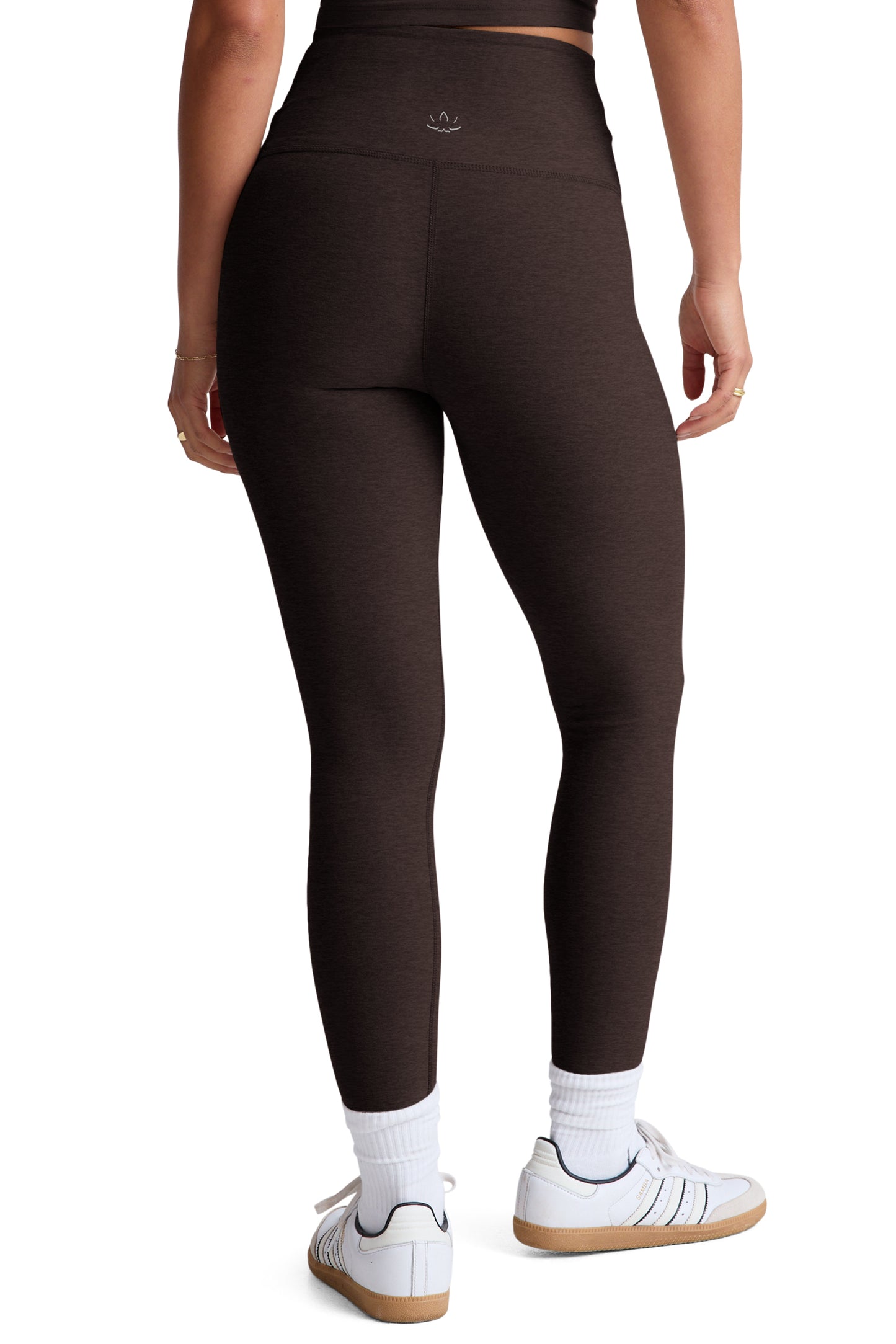 AT YOUR LEISURE SPACEDYE MIDI LEGGING DARK CHOCOLATE