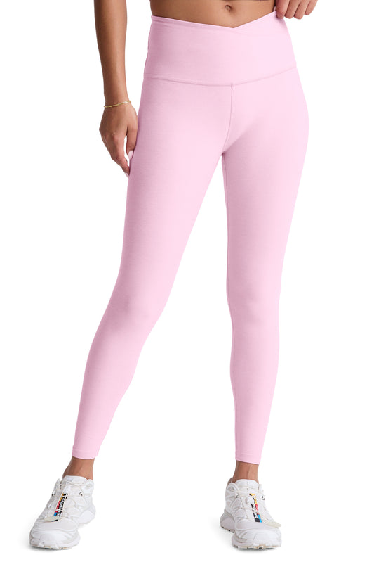 AT YOUR LEISURE SPACEDYE MIDI LEGGING FROSTY PINK