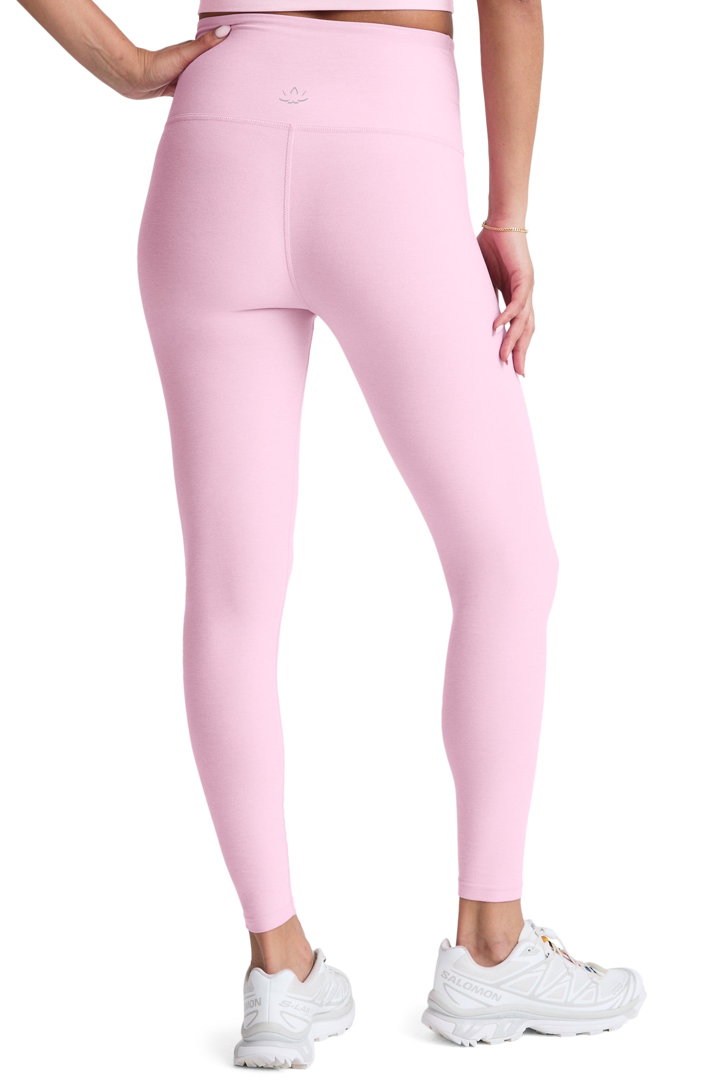AT YOUR LEISURE SPACEDYE MIDI LEGGING FROSTY PINK