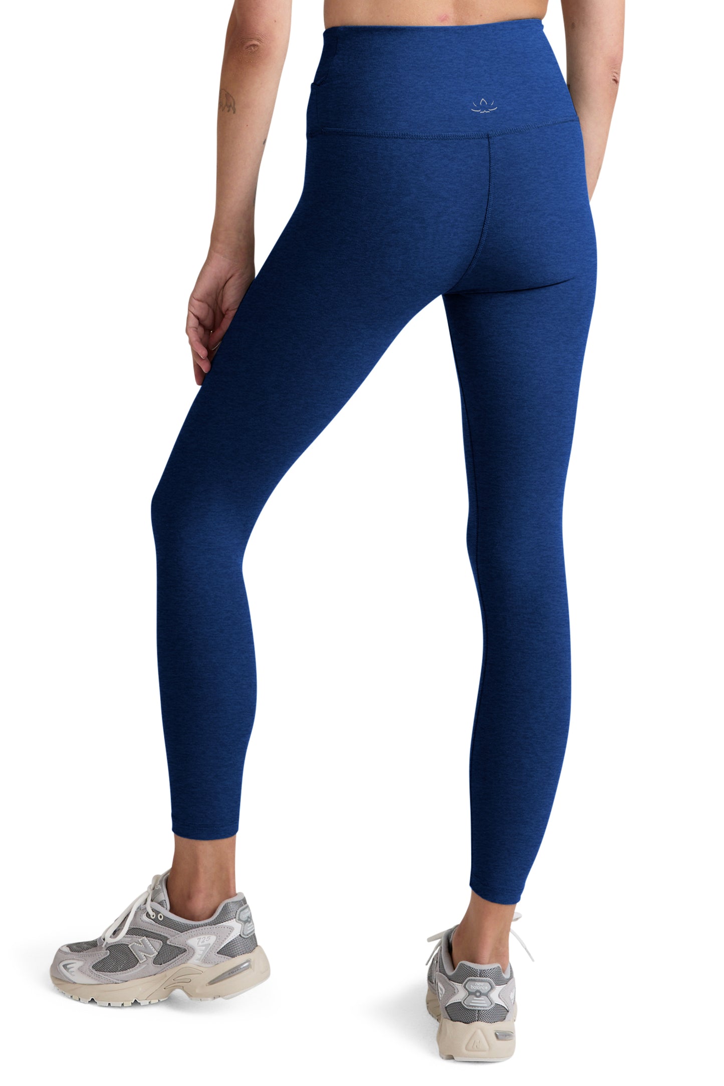 AT YOUR LEISURE SPACEDYE MIDI LEGGING MARINE BLUE