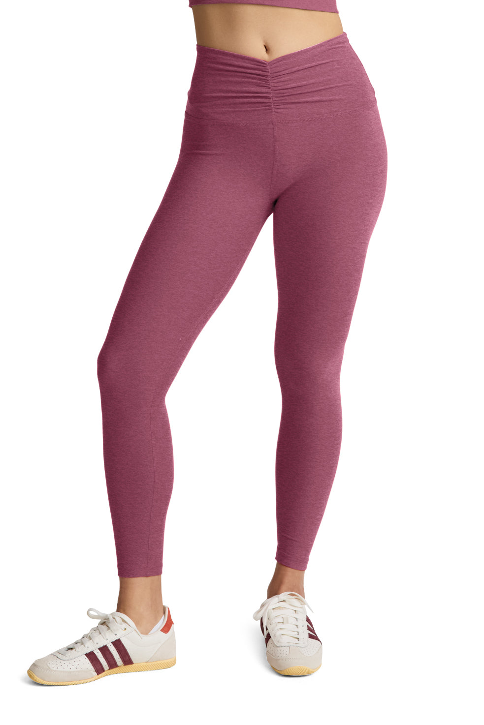CENTERED SPACEDYE MIDI LEGGING SMOOTH MAUVE
