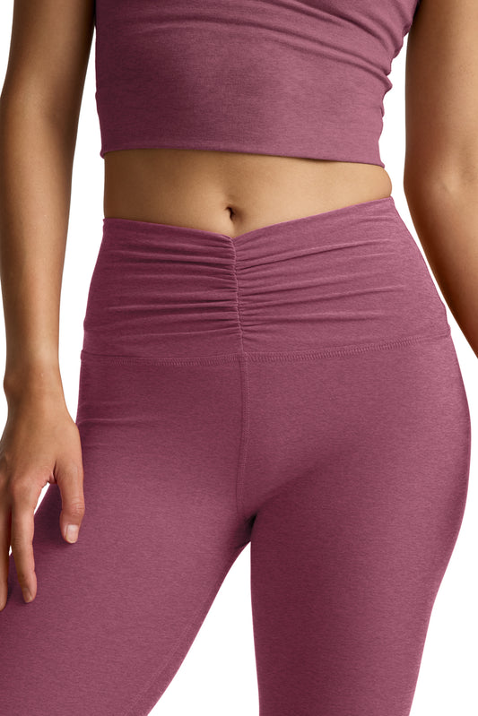 CENTERED SPACEDYE MIDI LEGGING SMOOTH MAUVE