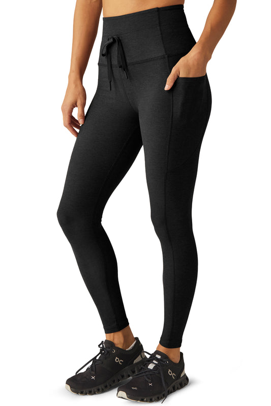 GO POCKET SPACEDYE MIDI LEGGING DARKEST NIGHT