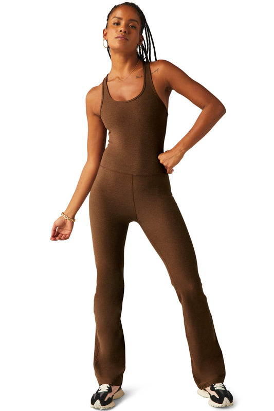 ALL AROUND SPACEDYE JUMPSUIT BOLD MOCHA