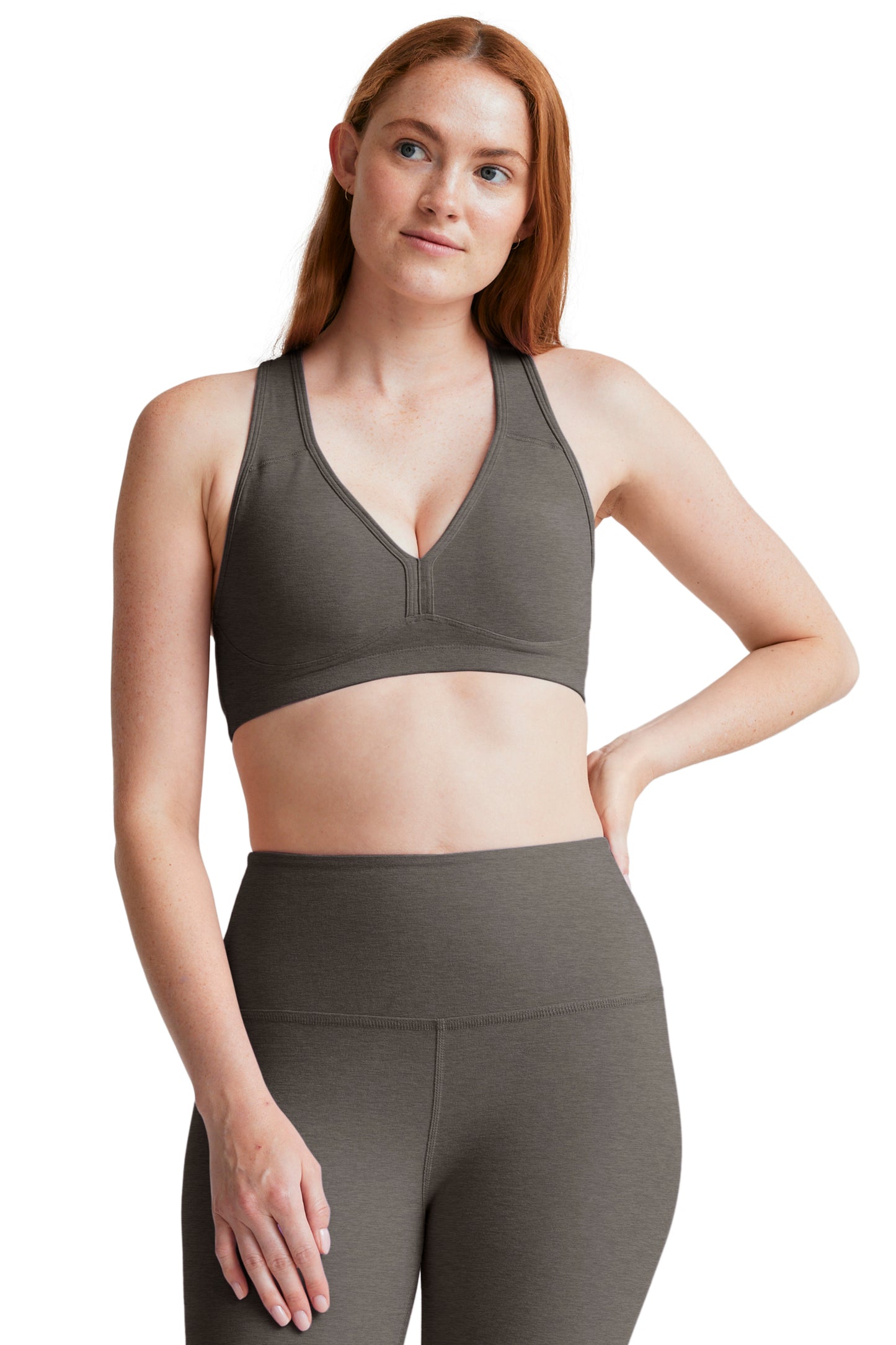 LIFT YOUR SPIRITS SPACEDYE BRA TRUE GREY