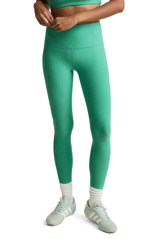 CAUGHT IN THE MIDI SPACEDYE LEGGING BRIGHT EMERALD