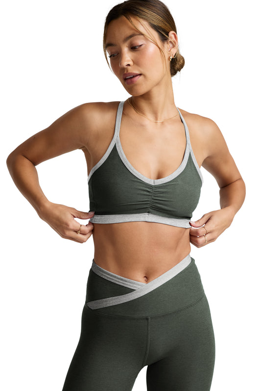 OUTLINES STRAPPY BRA DUSTY FOREST