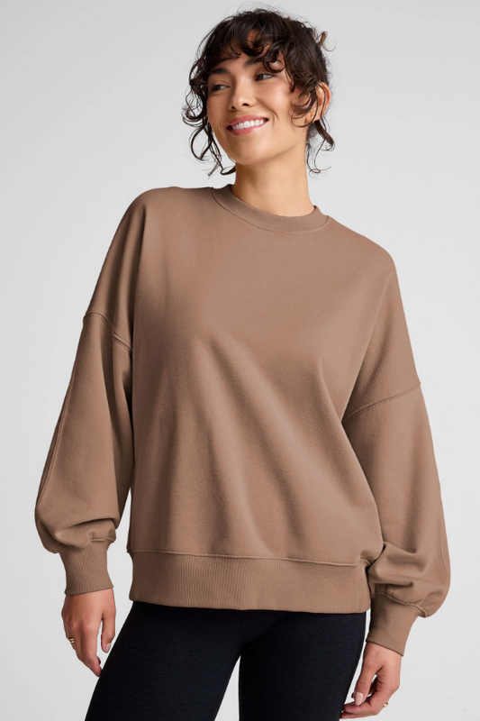 LUXEFLEECE OVERSIZED SWEATSHIRT DESERT SAND