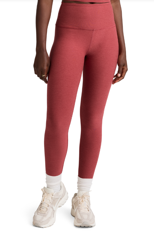CAUGHT IN THE MIDI SPACEDYE LEGGING FADED ROSE