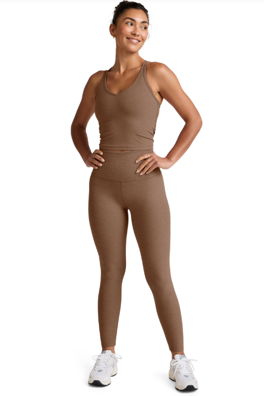 GO POCKET MIDI SPACEDYE LEGGING TRUE CHOCOLATE