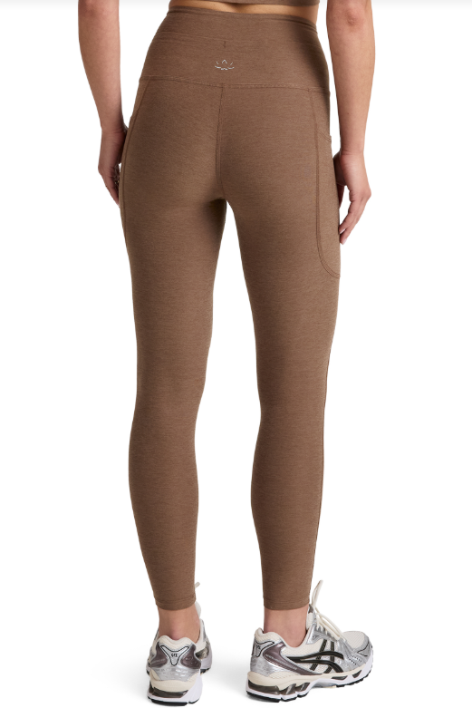 GO POCKET MIDI SPACEDYE LEGGING TRUE CHOCOLATE