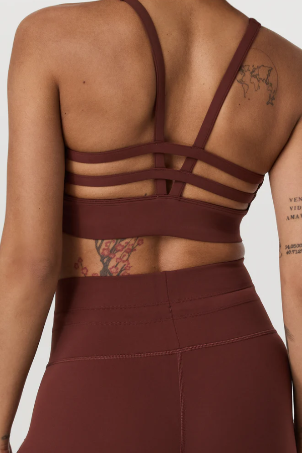 YOSEMITE LONGLINE BRA BURNT SIENNA