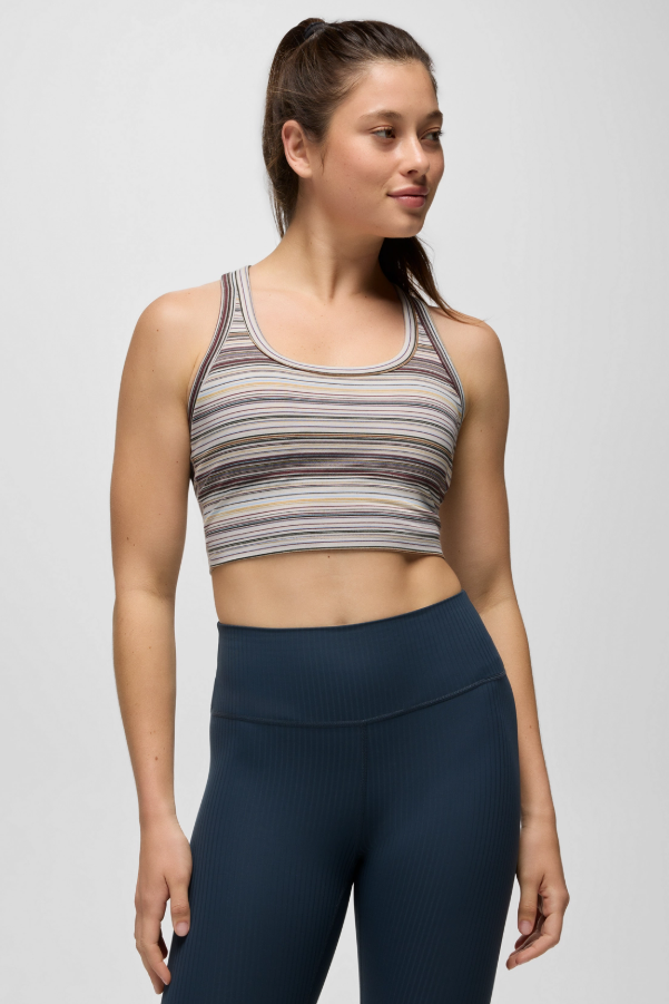 HEAVANA RACERBACK BRALETTE ALMOND STRIPE