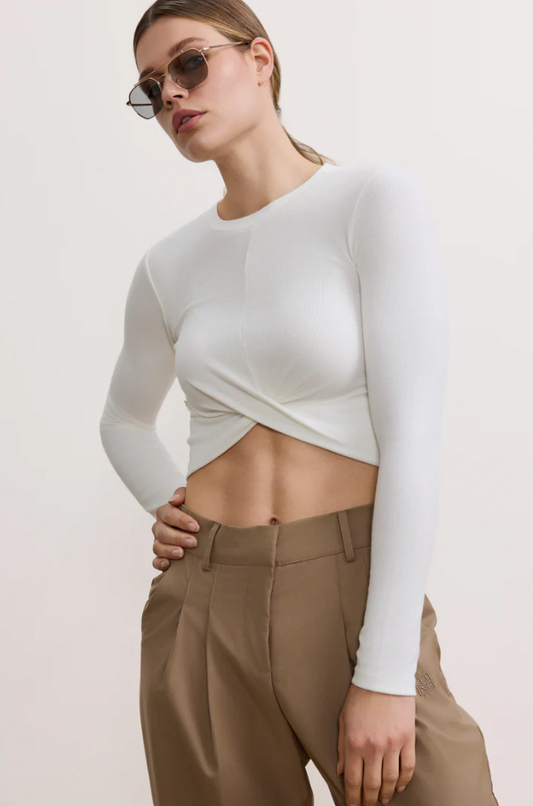 MILA TWIST LONGSLEEVE MARSHMELLOW