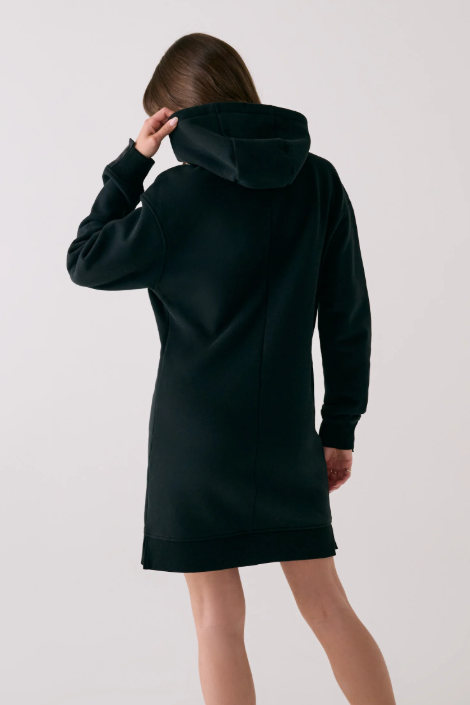 YONDER HOODIE DRESS BLACK